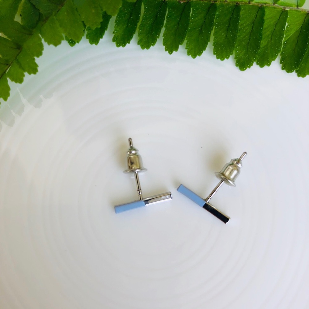 Minimalistic silver studs